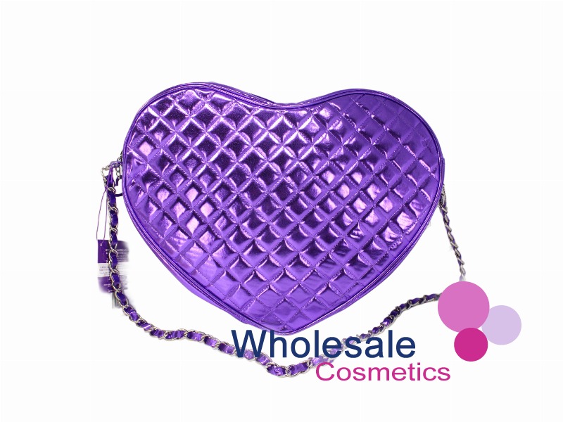 6 x  Justin Bieber Purple Heart Shoulder Bag Quilted Satchel